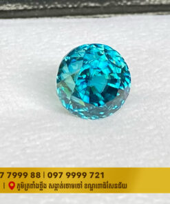 ត្បូងរតនគិរីទឹកស្អាតរាងមូលទំងន់19.70ការ៉ាត់